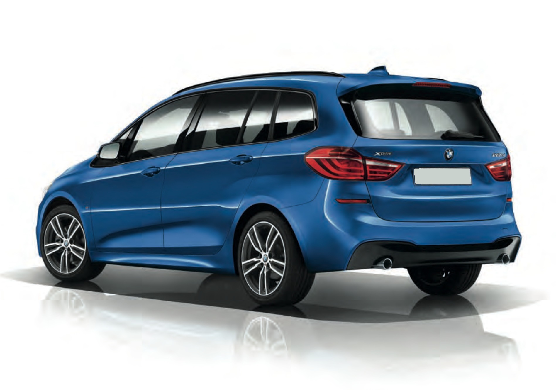 BMW 2 Gran Tourer rear blauw